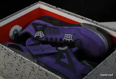 Hyperoad Travis Scott Air Retro 4 Jordan Purple x 0704